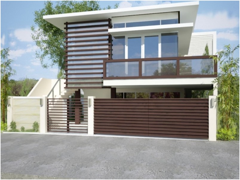 konsep pagar rumah minimalis mewah modern terbaru