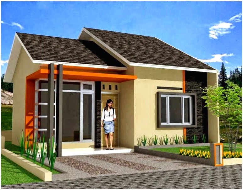 Model desain rumah minimalis 1 lantai mewah nyaman elegan asri dan stylis tampak depan terbaik