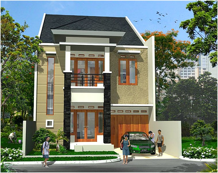Model Rumah Minimalis 2 Lantai Sederhana