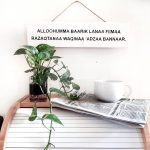 Model Hiasan Dinding Dapur Bermotif Islami Dengan Sirih Gading