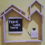 Dekorasi Sakelar Lampu Rumah Hasil Kerajinan Stik Es Krim