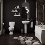 Kamar Mandi Hotel Berbintang Mewah Terbaru Dengan Bathtub Cantik Dengan Tema Warna Kamar Mandi Hitam Abu Abu