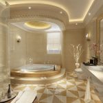 Kamar Mandi Hotel Mewah Dengan Keramik Lantai Kamar Mandi Yang Cantik Terbaru