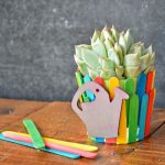 Kerajinan Stik Es Krim Vas Bunga Unik