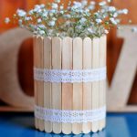 Kerajinan Tangan Dari Stik Es Krim Vas Bunga