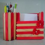 Kerajinan Tempat Pensil Dari Stik Es Krim Lucu