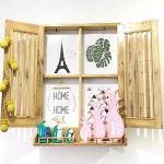 Dekorasi Dinding Ruang Tamu Berbentuk Jendela Lucu Atau Biasa Disebut Rak Dinding Berbentuk Jendela