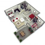 Gambar Denah Rumah Minimalis 2 Kamar Tidur Terbaru Untuk Type 36 Dan Type 45