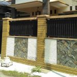 Model Pagar Minimalis Dengan Batu Alam