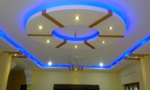 Desain Plafon Gypsum Ruang Tamu Minimalis