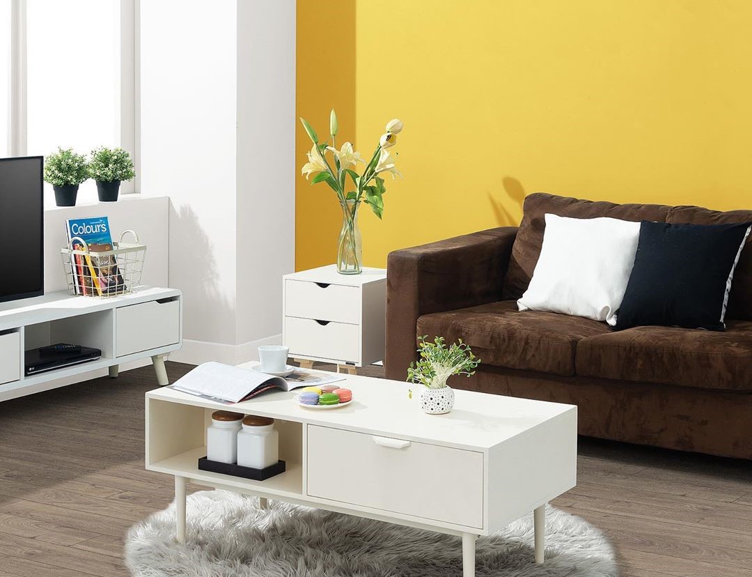 Warna Cat Tembok Ruang Tamu Yang Bagus Warna Kuning